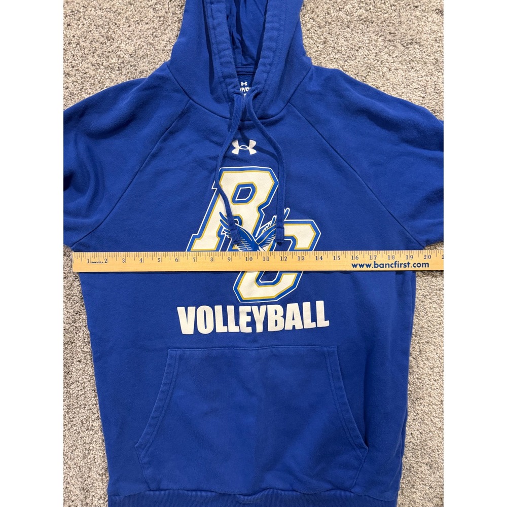 Under Armour Hoodie Mens Small Blue RC Volleyball Pullover Fleece Sweatshirt - Picture 6 of 9